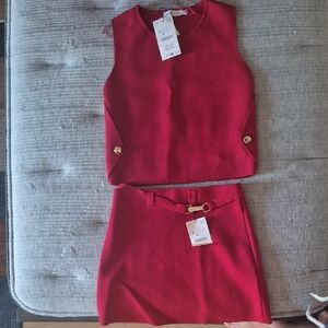Zara Red Midi Dress